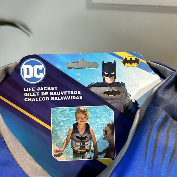 Swimways DC Batman Child Life Jacket Swimming Vest 33-55 lbs - Picture 7 of 10